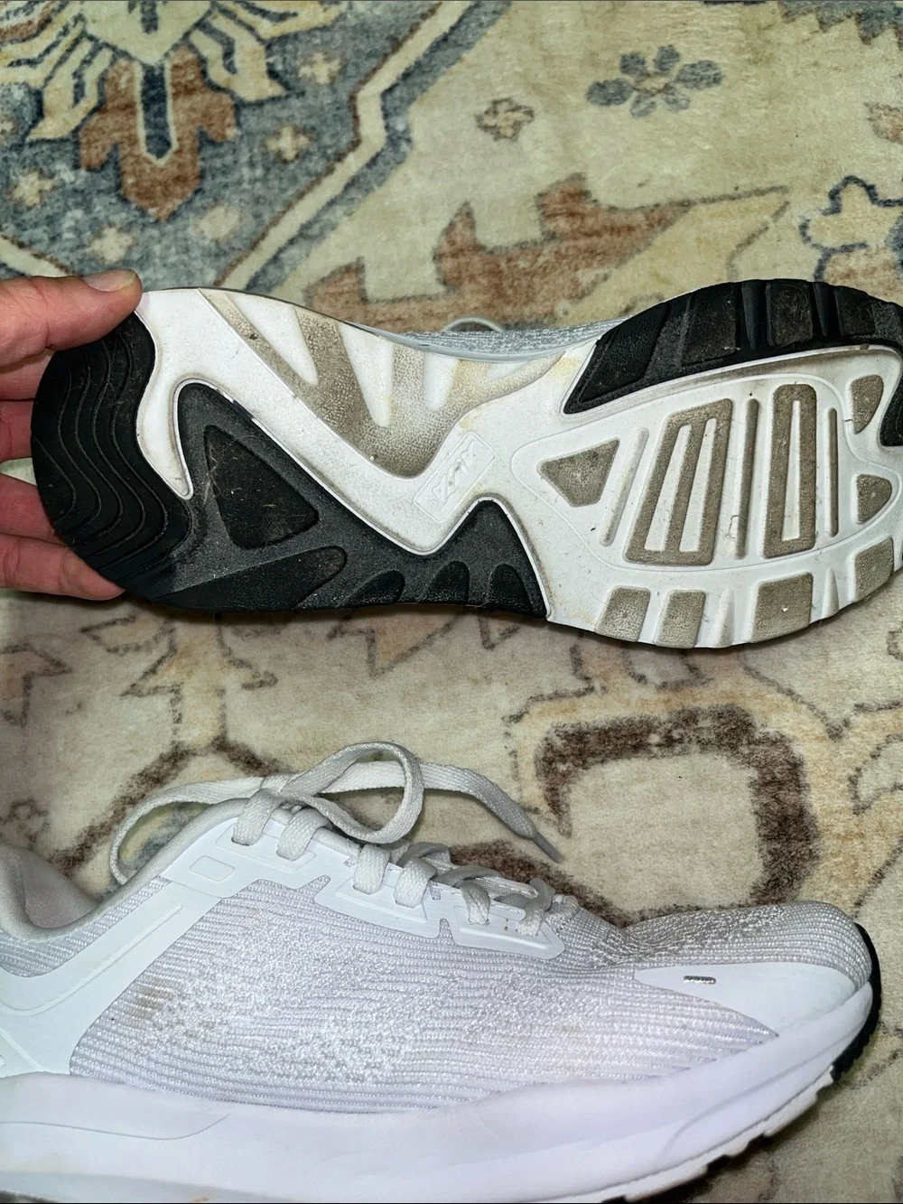 Avia White Mesh Air-Cushion Kids Sneakers